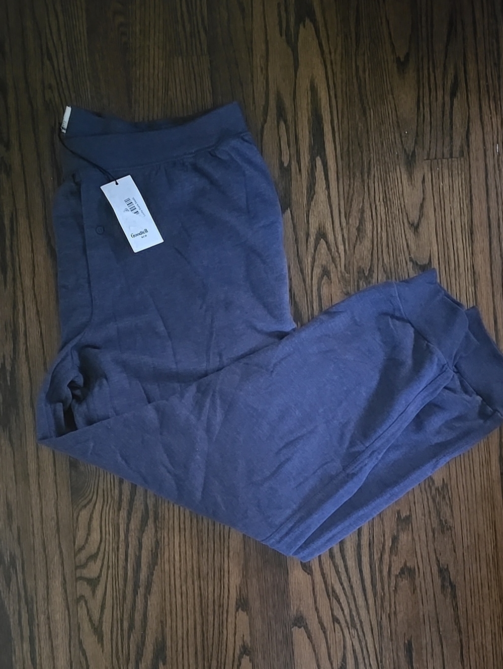 Men's Blue Knit Jogger Pants - Classic Everyday Comfort